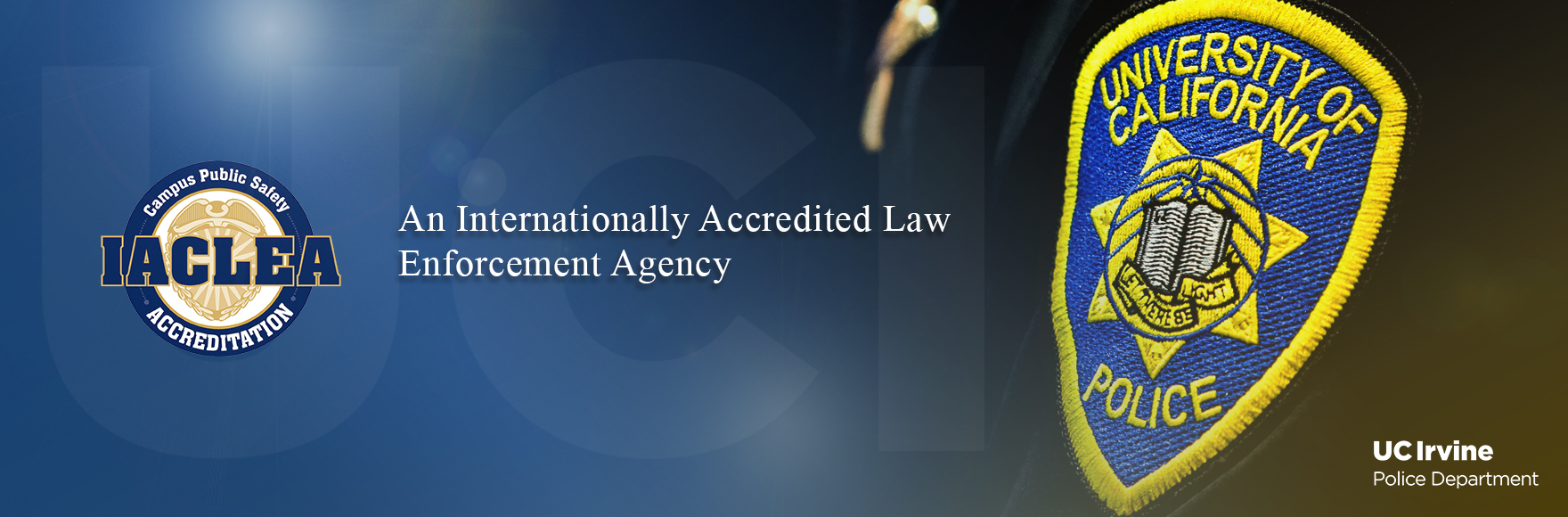 UCIPD is an IACLEA Accredited Agency